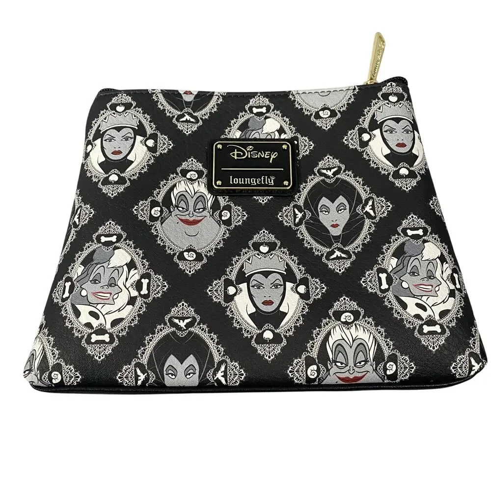 Loungefly Disney Villains Evil Queens Crossbody Purse Bag Wallet Clear PVC - Picture 6 of 8